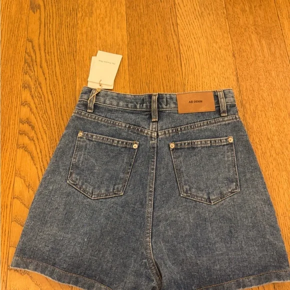 NWT The Frankie Shop “Blades” Blue Denim Skort Small - Picture 5 of 9